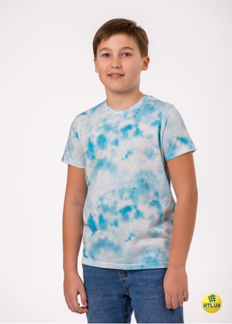 Футболка дитяча Tie-Dye, модал + бавовна | Наталюкс 45-3313 – розпродаж